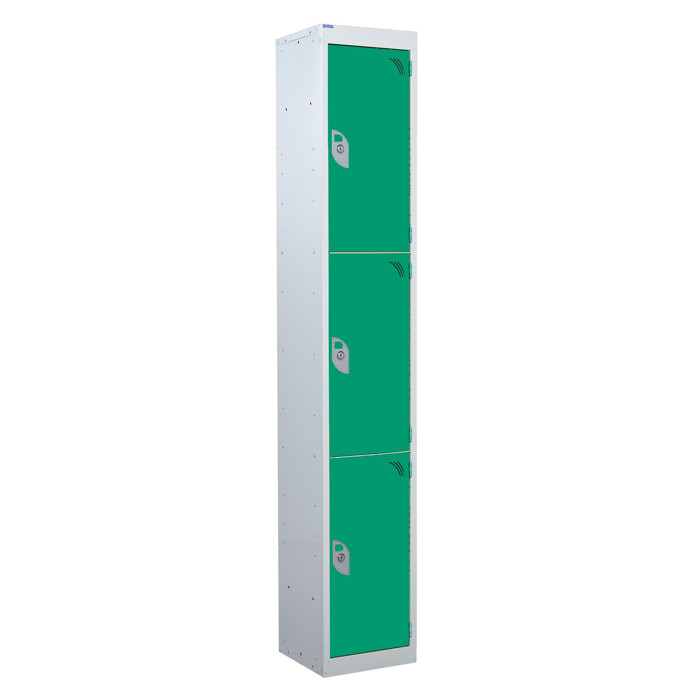 Q-Express Three Door Locker - Flat Top