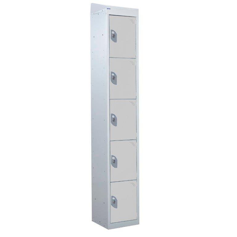 Q-Express Five Door Locker - Sloping Top