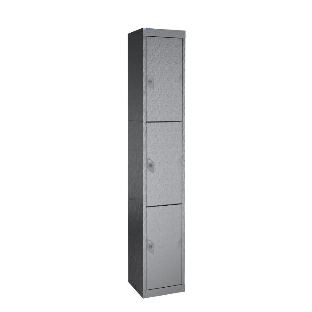 Stainless Steel Three Door Locker