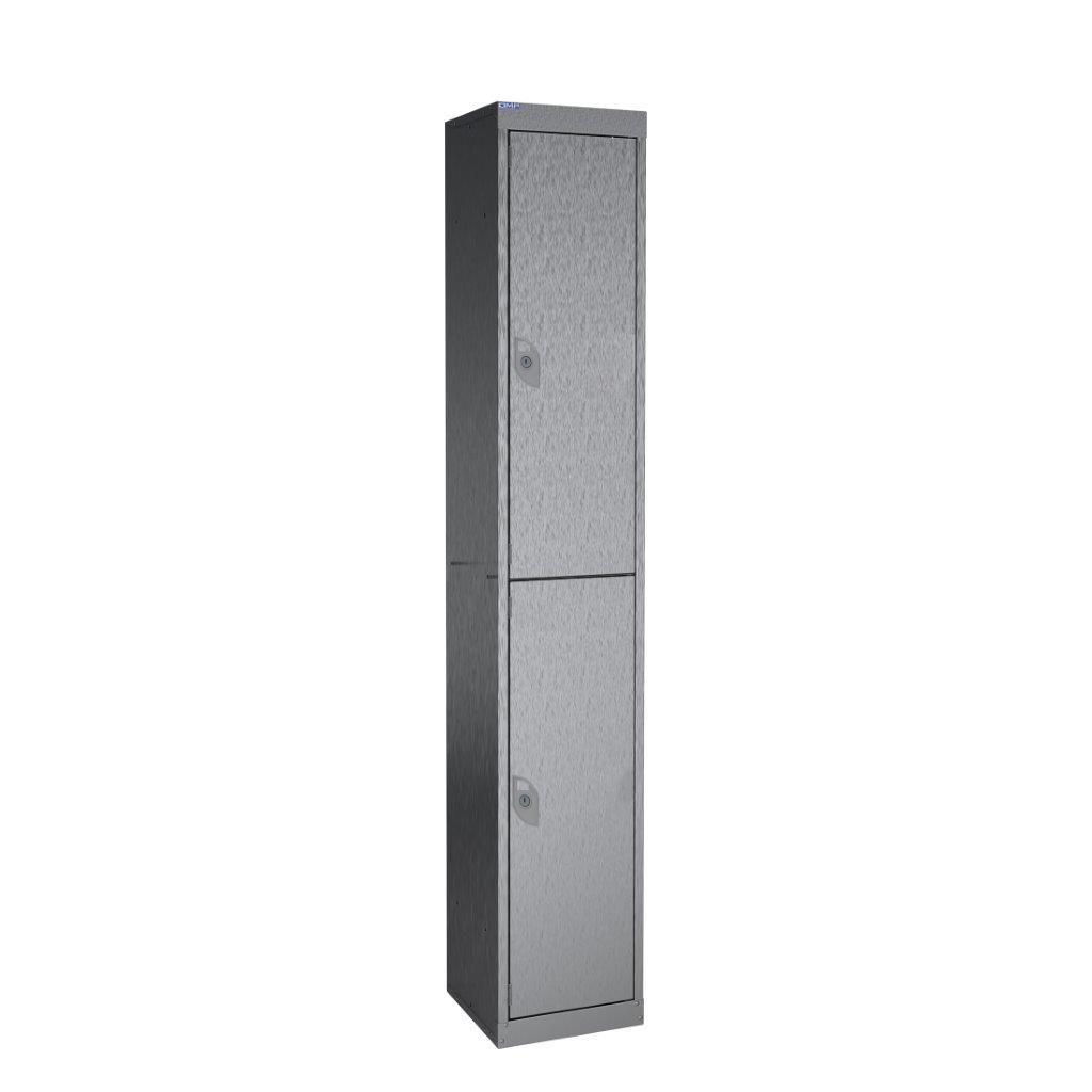 Stainless Steel Two Door Locker